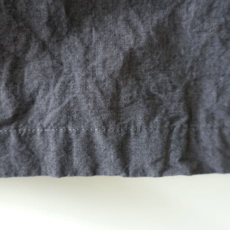 ichiAntiquités 700911 Cotton Linen Tuck Coat / B : Vintage CHARCOAL