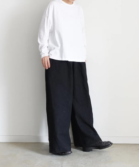 ichiAntiquités 1000963 Long Sleeve Cotton Pullover / 4 COLORS