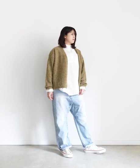 i c h i 250607 Pin Tuck Cotton Shirt / 3 COLORS