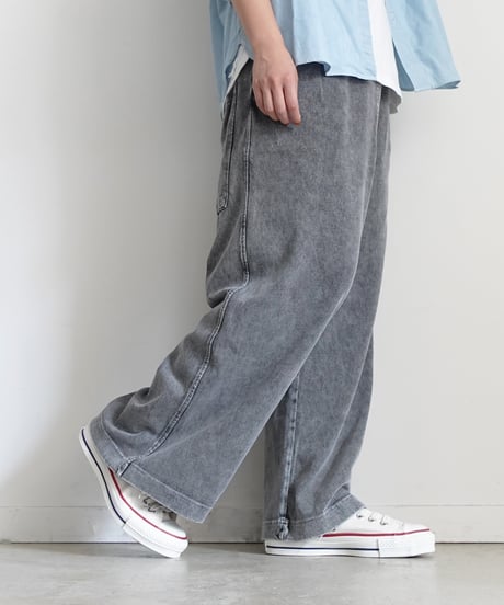 i c h i  241143 Heavy Cotton Relax Pants / 2 COLORS
