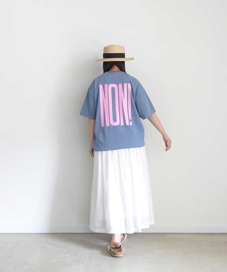 i c h i  260151 "OUI / NON" Pigment Over T Shirt / 4 COLORS