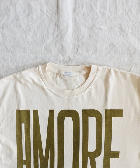 i c h i  251059  "AMORE / MIO!" Pigment Over T Shirt / 2 COLORS