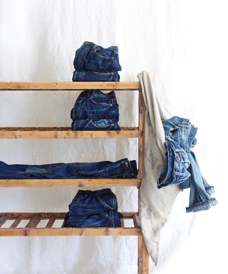 i c h i  241230 Denim Sarrouel Pants / A : LIGHT・2 SIZE