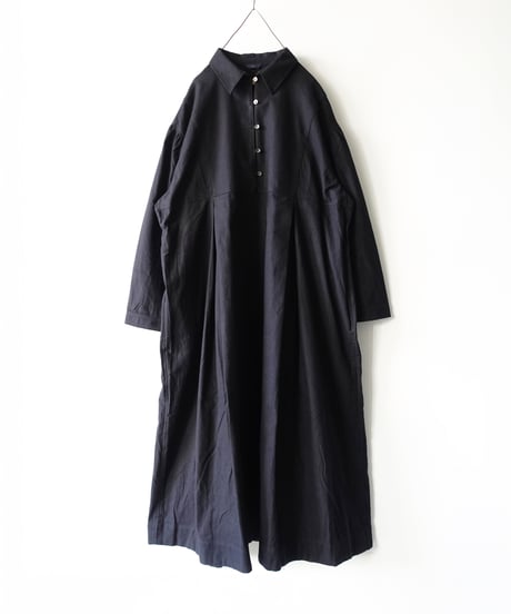 i c h i 250710 Cotton Flannel Dress / 2 COLORS
