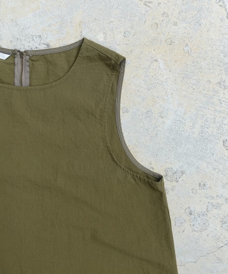 i c h i  251037 Ripstop Cotton Sleeveless Dress / 2 COLORS