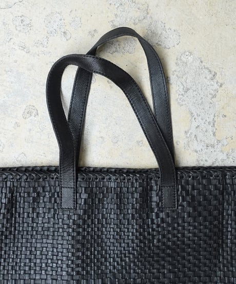 KYUCA KY0336 Soft Leather Mesh  Big Tote  / 2 COLORS