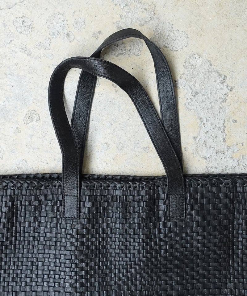 KYUCA KY0336 Soft Leather Mesh Big Tote / 2 C