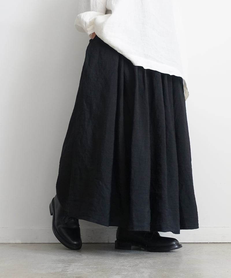 完売！現行品Antiquités noirLinen Gather Skirt 完売！現行品Antiquités noirLinen Gather Skirt - メルカリ