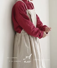 【 LIMITED COLLECTION 】Antiquités noir  1000409  Linen Apron Dress / 2 COLORS