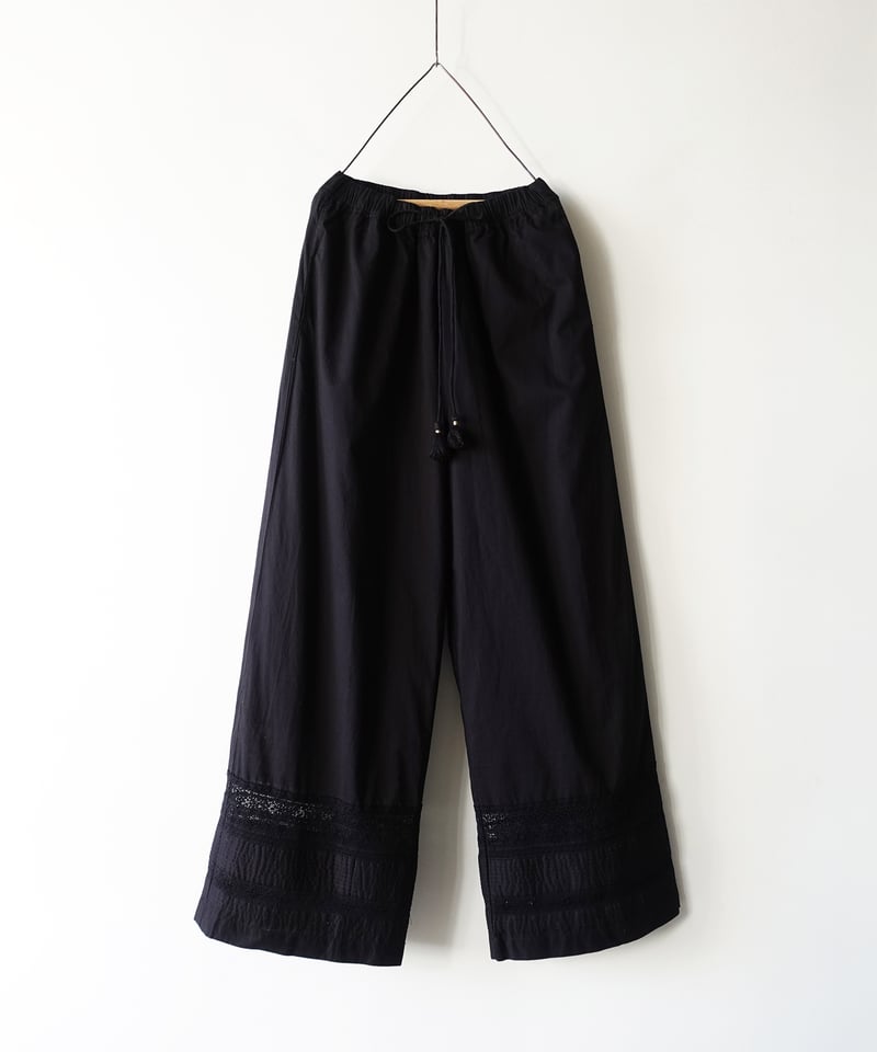 ichiAntiquités 1100936 INDIA Cotton Lace Pants