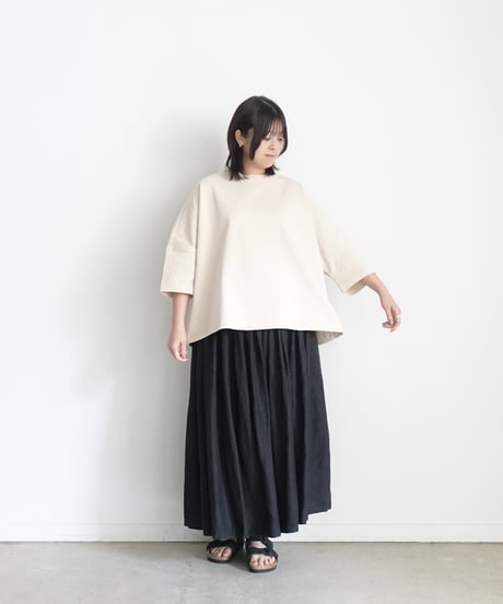 i c h i  231057  Heavy Cotton Wide Pullover / 2 COLORS
