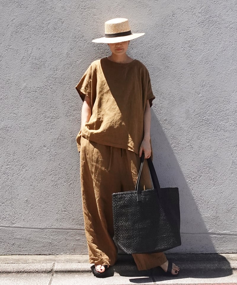 KYUCA KY0336 Soft Leather Mesh Big Tote / 2 C