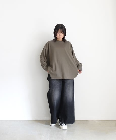 i c h i  251061 Cotton Dolman Sleeve Loose Pullover / 2 COLORS