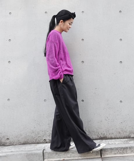 i c h i  240758 Sheer Knit Pullover / 3 COLORS