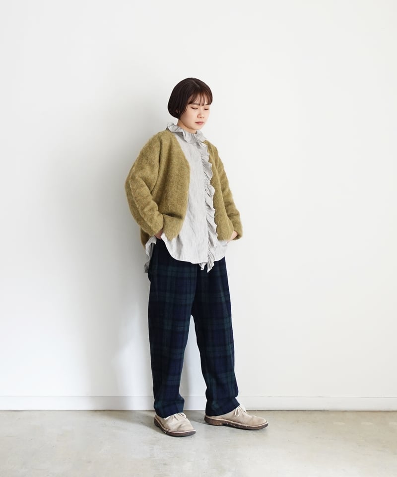 i c h i 250553 Shaggy Knit Cardigan / 2 COLOR