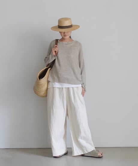 イチ ichiAntiquités Cotton Sarrouel Pants