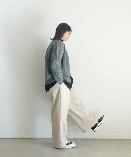 i c h i  250715 Pin Stripe Relax Pants / 2 COLORS