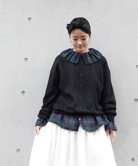 i c h i  240758 Sheer Knit Pullover / 3 COLORS