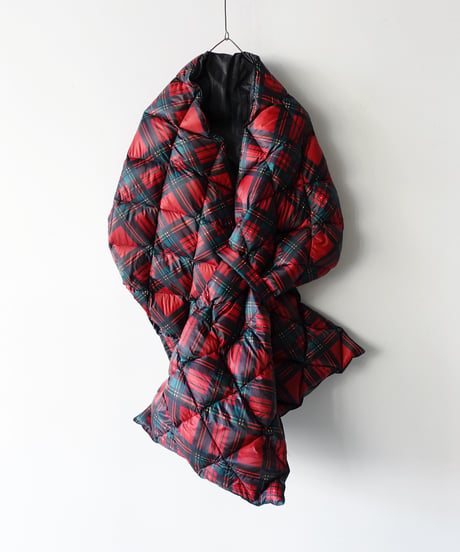 【 LIMITED COLLAB 】ichiAntiquités×TAION 1000397 Down Stole / TARTAN