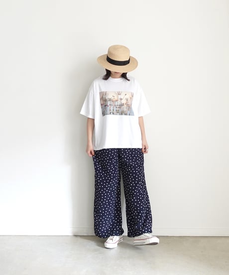 i c h i  251029  DOTS Relax Pants / 2 COLORS