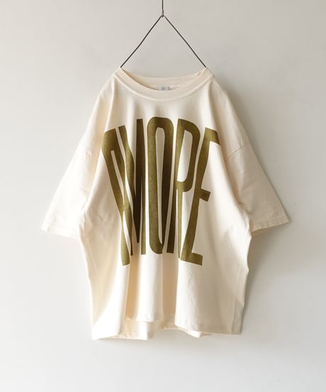 i c h i  251059  "AMORE / MIO!" Pigment Over T Shirt / 2 COLORS