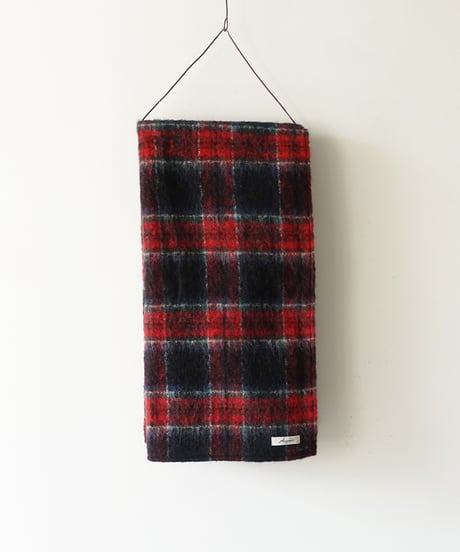 ichiAntiquités 1000340 Wool Shaggy Tartan Stole / 2 COLORS
