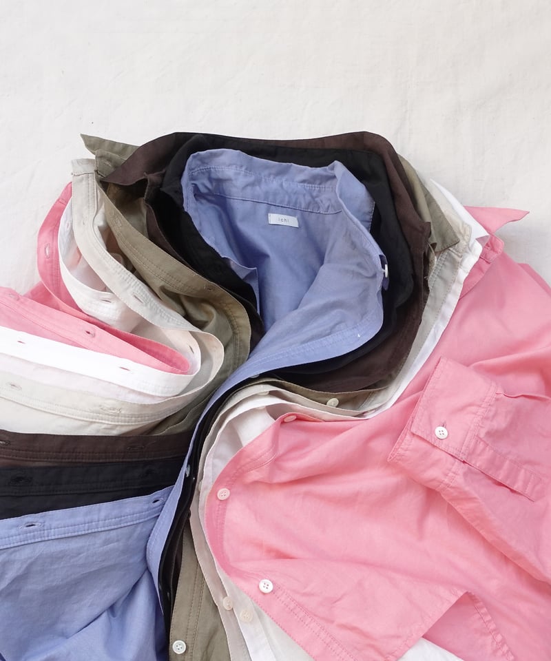 i c h i 241118 Cotton Dolman Sleeve Shirt / 7 C