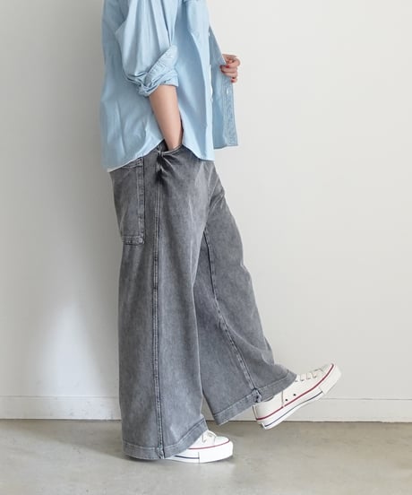 i c h i  241143 Heavy Cotton Relax Pants / 2 COLORS