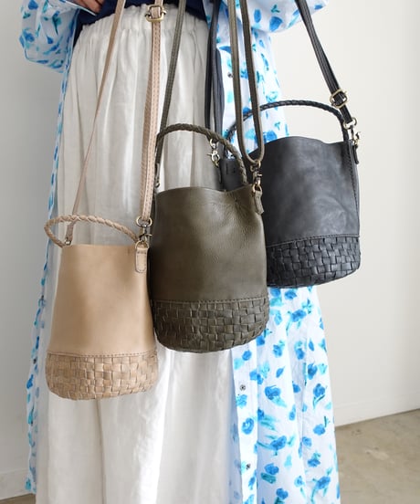 KYUCA  KY0350 Leather Shoulder 2way Bag  / 3 COLORS