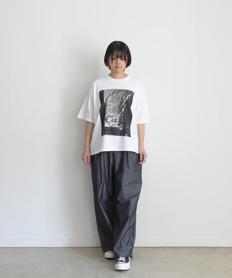 i c h i  250149  "Libre Comme l'Air" Ferris Wheel Pigment Over T Shirt / 2 COLORS