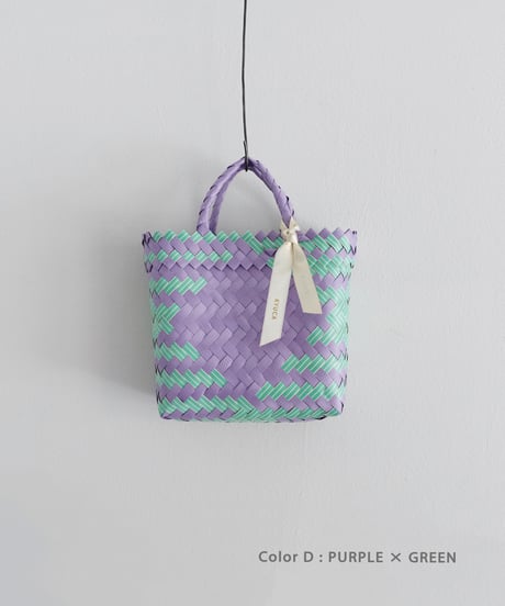 KYUCA  KY0343  Mix Color Plastic Marché Basket / 4 COLORS ( size XS )