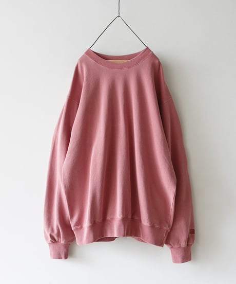 【 LIMITED COLLAB 】i c h i × RUSSELL ATHLETIC 230563 Vintage Wash Pigment Sweat /  IVORY・PINK