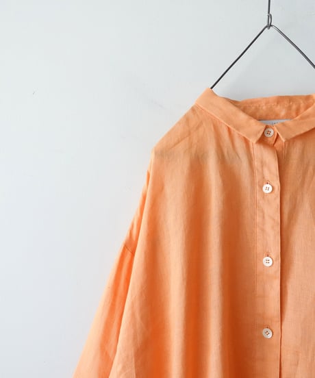 i c h i 251209 Relax Linen Shirt / 5 COLORS : ORANGE・GREEN