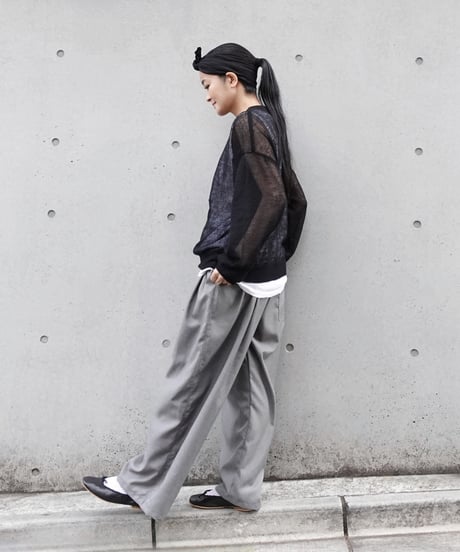 i c h i  240758 Sheer Knit Pullover / 3 COLORS