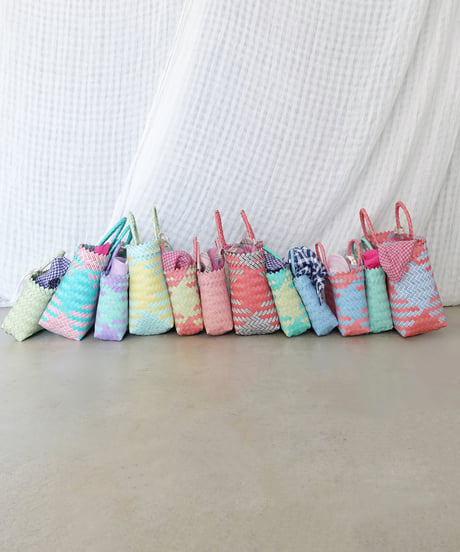 KYUCA  KY0342  Color Plastic Marché Basket / 4 COLORS ( size XS )