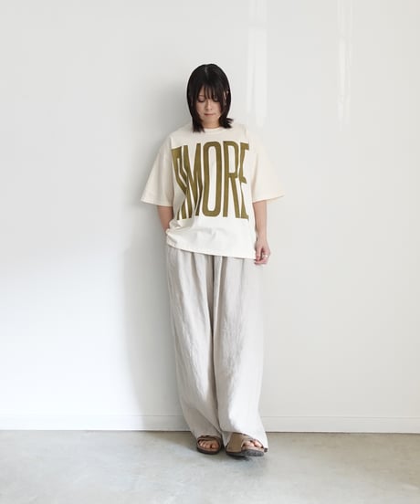 i c h i  251059  "AMORE / MIO!" Pigment Over T Shirt / 2 COLORS