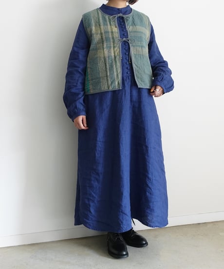 【ONLINE LIMITED】ichiAntiquités 1001136 Vintage Ralli Quilt Vest / 3 COLORS