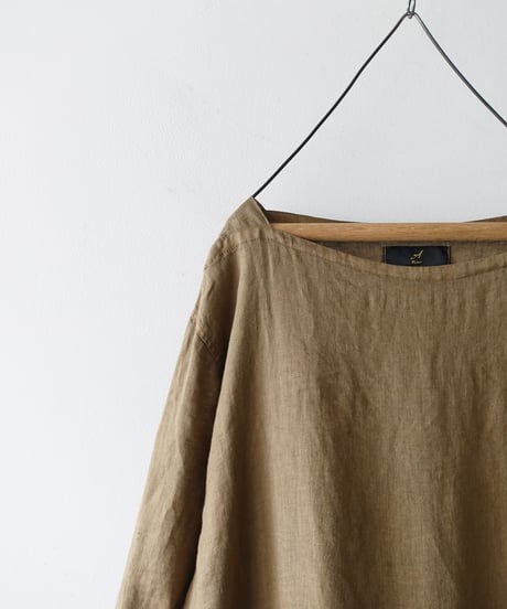 【 LIMITED COLLECTION 】Antiquités noir 800413  Vintage Dye French Linen Dress / 3 COLORS
