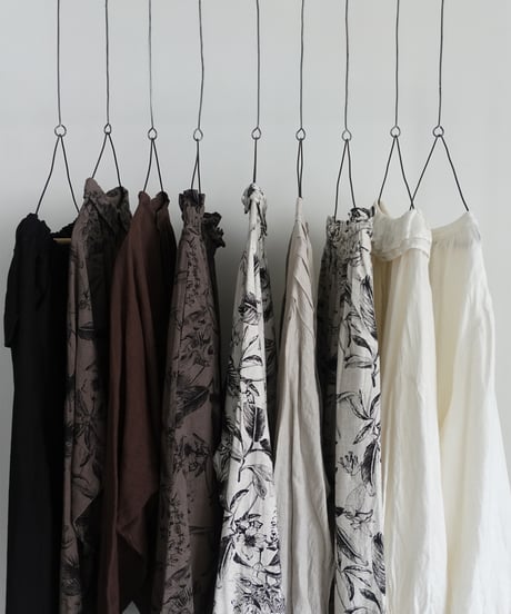 ichiAntiquités 1101123 Rayon Linen Botanical Print Shirt / 2 COLORS