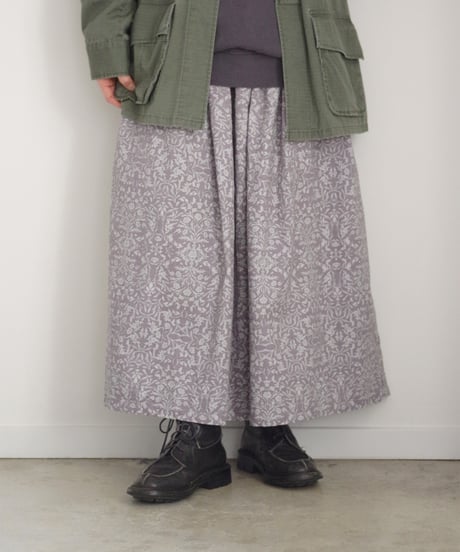 i c h i  250712  Corduroy Flower Skirt / 2 COLORS