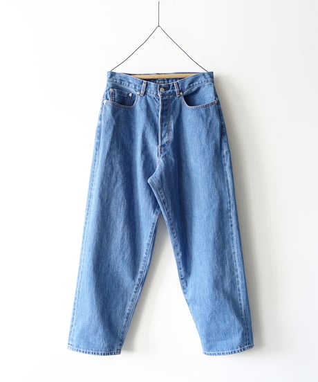 i c h i  211031-1  DENIM Loose 5 Pocket Pants / A : INDIGO LIGHT