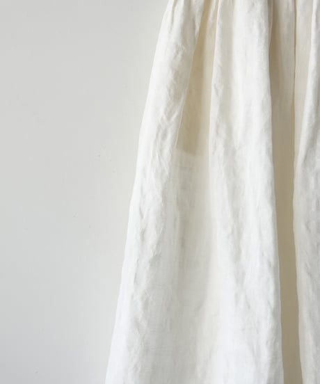 ichiAntiquités 1101110 Linen Cotton Gingham Check Skirt / 3 COLORS