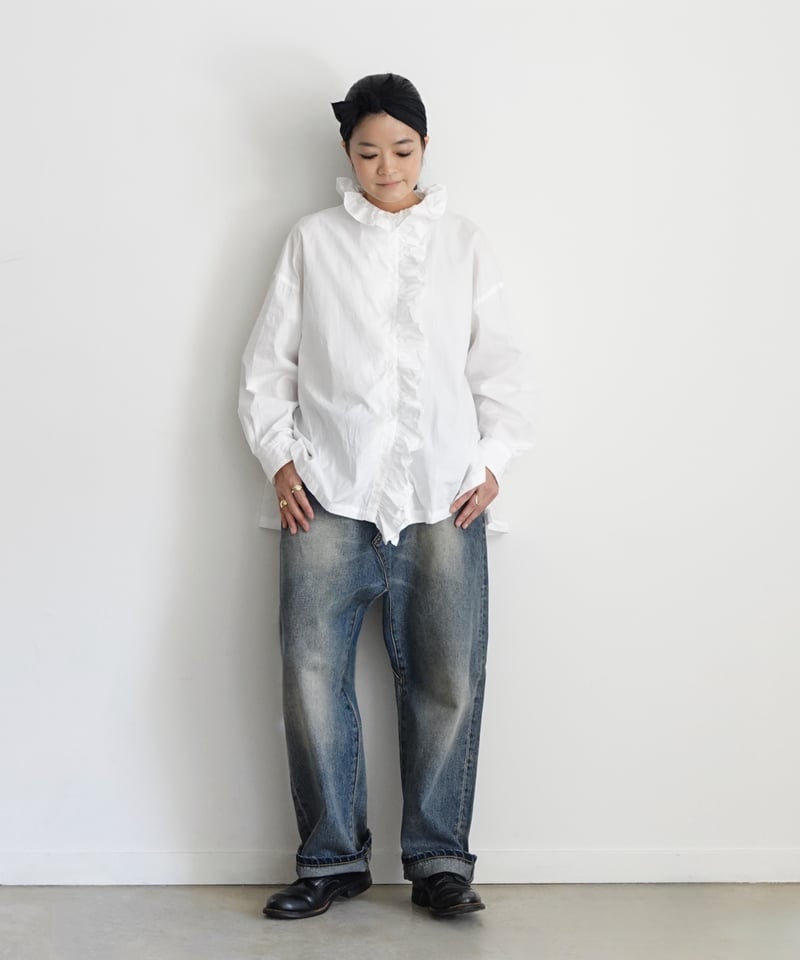 i c h i 201141 Denim Sarrouel Pants / A : LIGH i c h i 201141 Denim Sarrouel Pants / A : LIGH