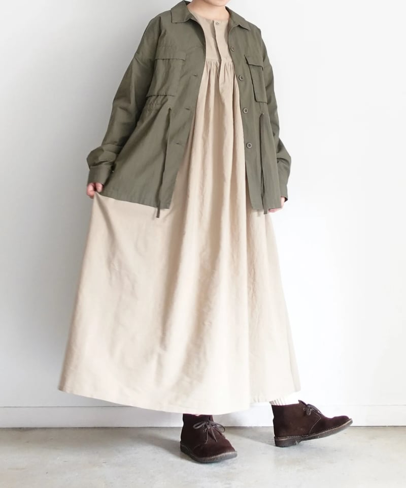 i c h i 241018 Cotton Linen 2way Dress / 2 COLO