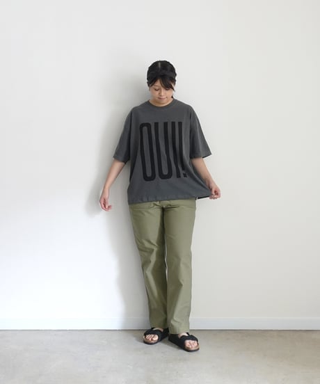 i c h i  260151 "OUI / NON" Pigment Over T Shirt / 4 COLORS
