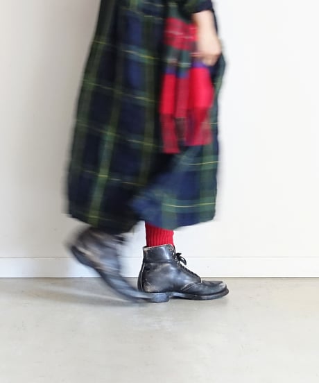 LOITER L019 Linen Color Rib Socks / 3 COLORS : WHITE・YELLOW・RED