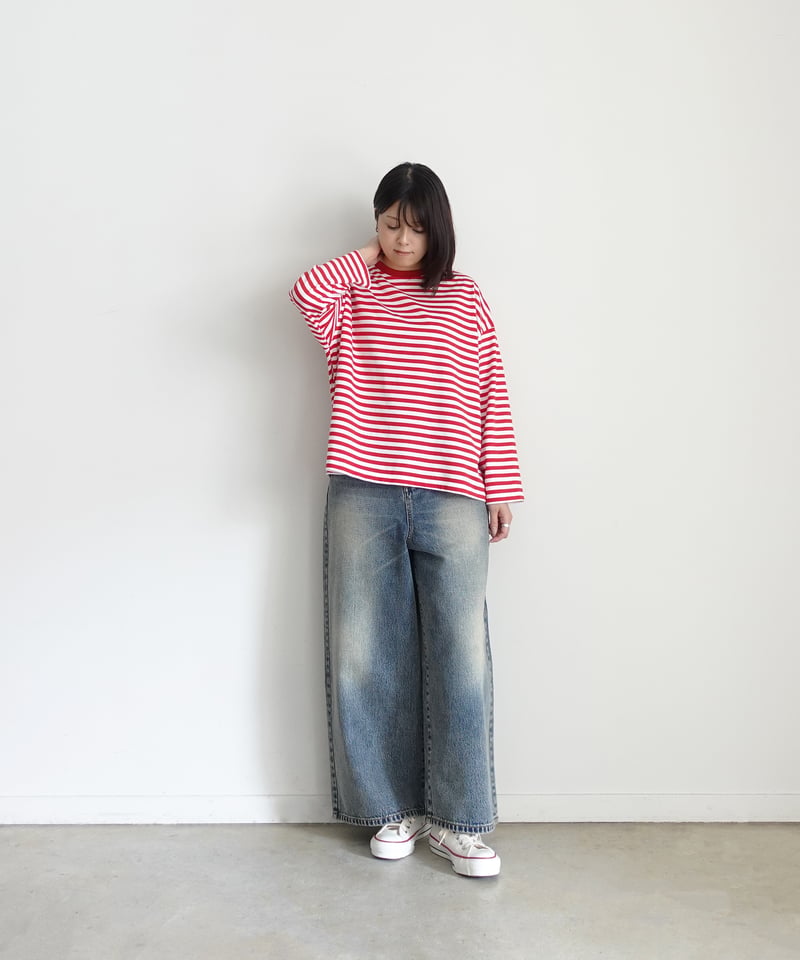 i c h i 230430 DENIM Wide Pants / A : LIGHT・2