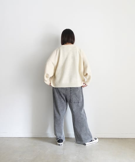 i c h i  241143 Heavy Cotton Relax Pants / 2 COLORS