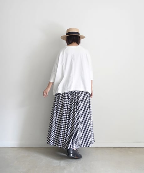 i c h i  241242  Cotton Rib Wide T-Shirt / 4 COLORS