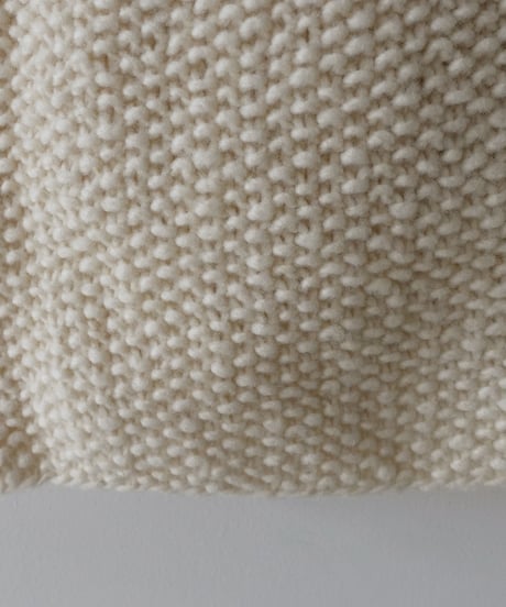 【ONLINE LIMITED】i c h i  240162 PERU Hand KANOKO Knit Cardigan / A : NATURAL